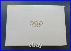 1996 Olympic Centennial 5 Country Sterling Silver Proof Coin Set WithCase & Box