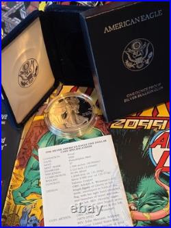 1996-P Proof 1 oz American Silver Eagle Original Box & COA Philadelphia