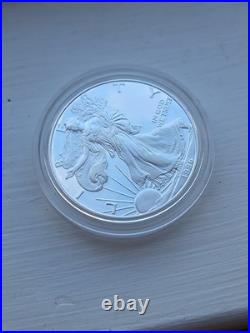 1996-P Proof 1 oz American Silver Eagle Original Box & COA Philadelphia