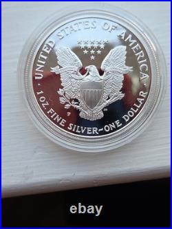 1996-P Proof 1 oz American Silver Eagle Original Box & COA Philadelphia