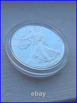 1996-P Proof 1 oz American Silver Eagle Original Box & COA Philadelphia