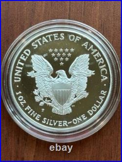 1996-P Proof American Silver Eagle 1 oz. 999 Fine Silver with Box & COA OGP