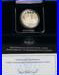 1996 P Smithsonian Institution Silver Proof One Dollar Coin Box and COA