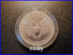 1996-P U. S. American Silver Eagle Proof In Green Velvet Case In Box