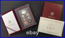 1996 Prestige Proof Set 90% Silver Dollar with Box & COA ENN Coins SE