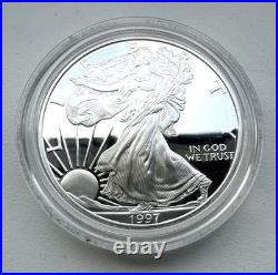 1997-P American Silver Proof Eagle Mint state condition -no box CoA Free P&P