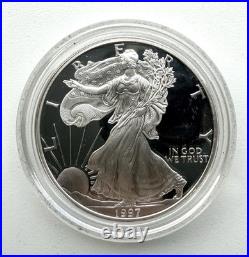 1997-P American Silver Proof Eagle Mint state condition -no box CoA Free P&P