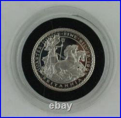 1997 Royal Mint Britannia Fine Silver Silver Proof 4-coin set, COA, Box, Sleeve