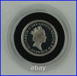 1997 Royal Mint Britannia Fine Silver Silver Proof 4-coin set, COA, Box, Sleeve