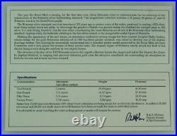 1997 Royal Mint Britannia Fine Silver Silver Proof 4-coin set, COA, Box, Sleeve