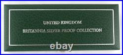 1997 Royal Mint Britannia Fine Silver Silver Proof 4-coin set, COA, Box, Sleeve