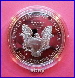 1997-p American Silver Eagle. Proof, In Capsule. No Box Of Coa. One Ounce Silver