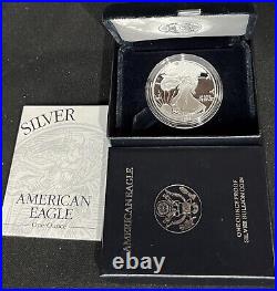 1998 P Us Mint. 999 Silver Proof Coin American Eagle One (1) Ounce +box/case/coa