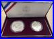 1998 Robert F. Kennedy Two Coin Set Uncirculated & Proof Silver Dollar Box