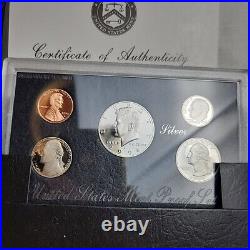 1998 US Mint Silver Proof Set with Orginal Box & COA LOT 3
