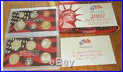 1999 2000 01 02 03 04 05 06 07 08 09 2010 Silver Proof Set US Mint Box and COA