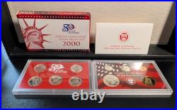 1999-2003 U. S. Proof Sets Box 10 Silver Proof Sets with State Quarters