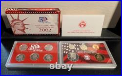 1999-2003 U. S. Proof Sets Box 10 Silver Proof Sets with State Quarters