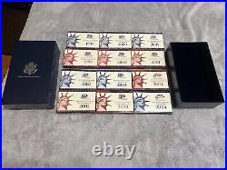 1999-2005 U. S. Mint Proof +Silver Proof Sets Gov Box Inc! No 2005 Base Proof