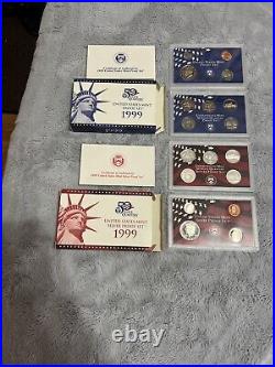 1999-2005 U. S. Mint Proof +Silver Proof Sets Gov Box Inc! No 2005 Base Proof