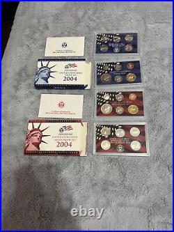 1999-2005 U. S. Mint Proof +Silver Proof Sets Gov Box Inc! No 2005 Base Proof