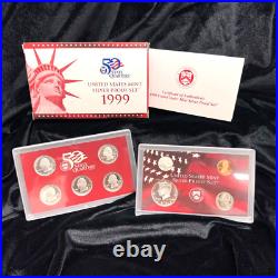 1999-2006 / U. S. Mint Silver Proof Coin Set / Box + Coa
