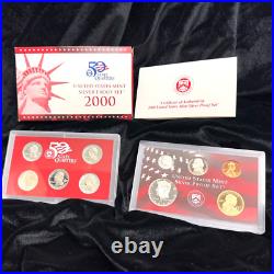1999-2006 / U. S. Mint Silver Proof Coin Set / Box + Coa