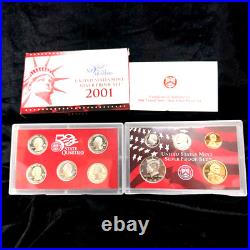 1999-2006 / U. S. Mint Silver Proof Coin Set / Box + Coa