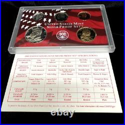 1999-2006 / U. S. Mint Silver Proof Coin Set / Box + Coa