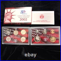 1999-2006 / U. S. Mint Silver Proof Coin Set / Box + Coa