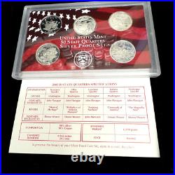 1999-2006 / U. S. Mint Silver Proof Coin Set / Box + Coa
