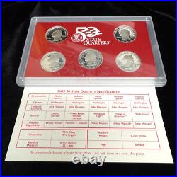 1999-2006 / U. S. Mint Silver Proof Coin Set / Box + Coa