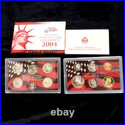 1999-2006 / U. S. Mint Silver Proof Coin Set / Box + Coa