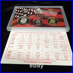 1999-2006 / U. S. Mint Silver Proof Coin Set / Box + Coa