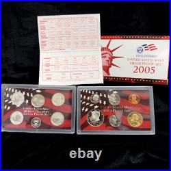 1999-2006 / U. S. Mint Silver Proof Coin Set / Box + Coa
