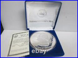 1999-2008 Giant One Pound 999 Pure Silver Proof 50 State Commemorative Box & Coa