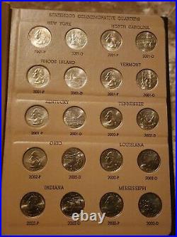 1999-2008 P D S & Silver Proof Statehood Quarter Proof Coin Sets In Box & Dansco