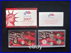 1999-2009 S Proof Set Run Box & COA 90% Silver US Mint 10 Sets 127 Coins