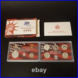 1999-2009 US Mint Silver Proof Sets With Original Boxes & COA 1999-2009 US Mint Silver Proof Sets With Original Boxes & COA