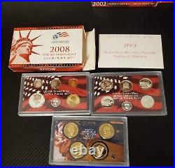 1999-2009 US Mint Silver Proof Sets With Original Boxes & COA 1999-2009 US Mint Silver Proof Sets With Original Boxes & COA