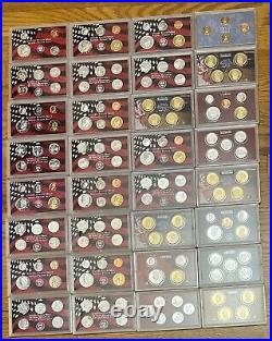 1999-2011 United States Mint Silver Proof Sets, 13 Sets, No Box/coa, See Photos 1999-2011 United States Mint Silver Proof Sets, 13 Sets, No Box/coa, See Photos