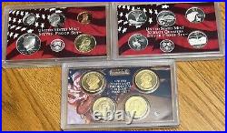 1999-2011 United States Mint Silver Proof Sets, 13 Sets, No Box/coa, See Photos 1999-2011 United States Mint Silver Proof Sets, 13 Sets, No Box/coa, See Photos