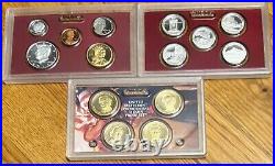 1999-2011 United States Mint Silver Proof Sets, 13 Sets, No Box/coa, See Photos 1999-2011 United States Mint Silver Proof Sets, 13 Sets, No Box/coa, See Photos