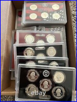 1999-2014 United States Mint Quarter Silver Proof Set, No Box/coa, 81 Silver 25c