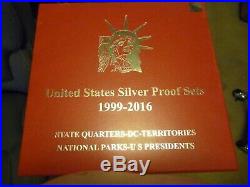 1999-2016 Silver Proof Sets In A Box