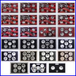 1999-2021 S State & Park Quarter 90% Silver Proof Set Run No Box or COA 113 Coin