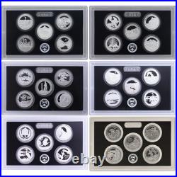 1999-2021 S State & Park Quarter 90% Silver Proof Set Run No Box or COA 113 Coin