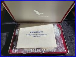 1999 2OZ SILVER PROOF COINS 5 Coin Set WithBox & COA. 999 Fine The Washington Mint