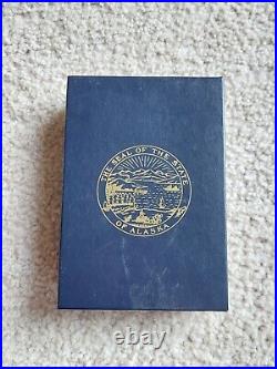 1999 Alaska Silver Proof Set Official State Medallions 5 Coin With Box + CoA