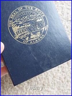 1999 Alaska Silver Proof Set Official State Medallions 5 Coin With Box + CoA